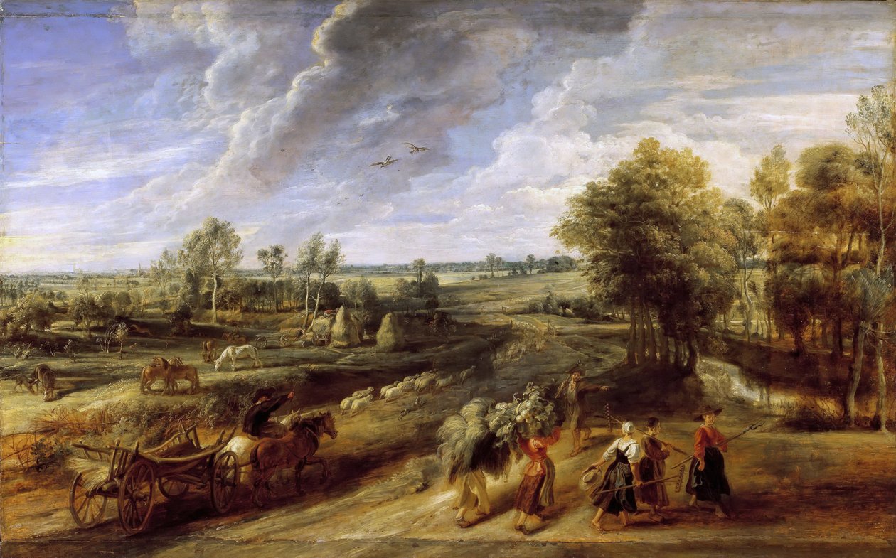 Paluu sadonkorjuusta, n. 1637. tekijältä Peter Paul Rubens