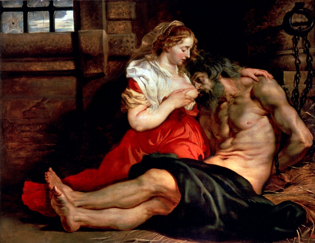 Roman Charity, c1612. tekijältä Peter Paul Rubens