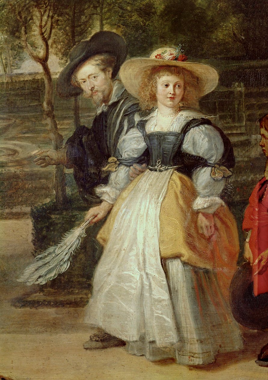 Rubens ja hänen toinen vaimonsa Helene Fourment puutarhassa (öljy kankaalle) tekijältä Peter Paul Rubens