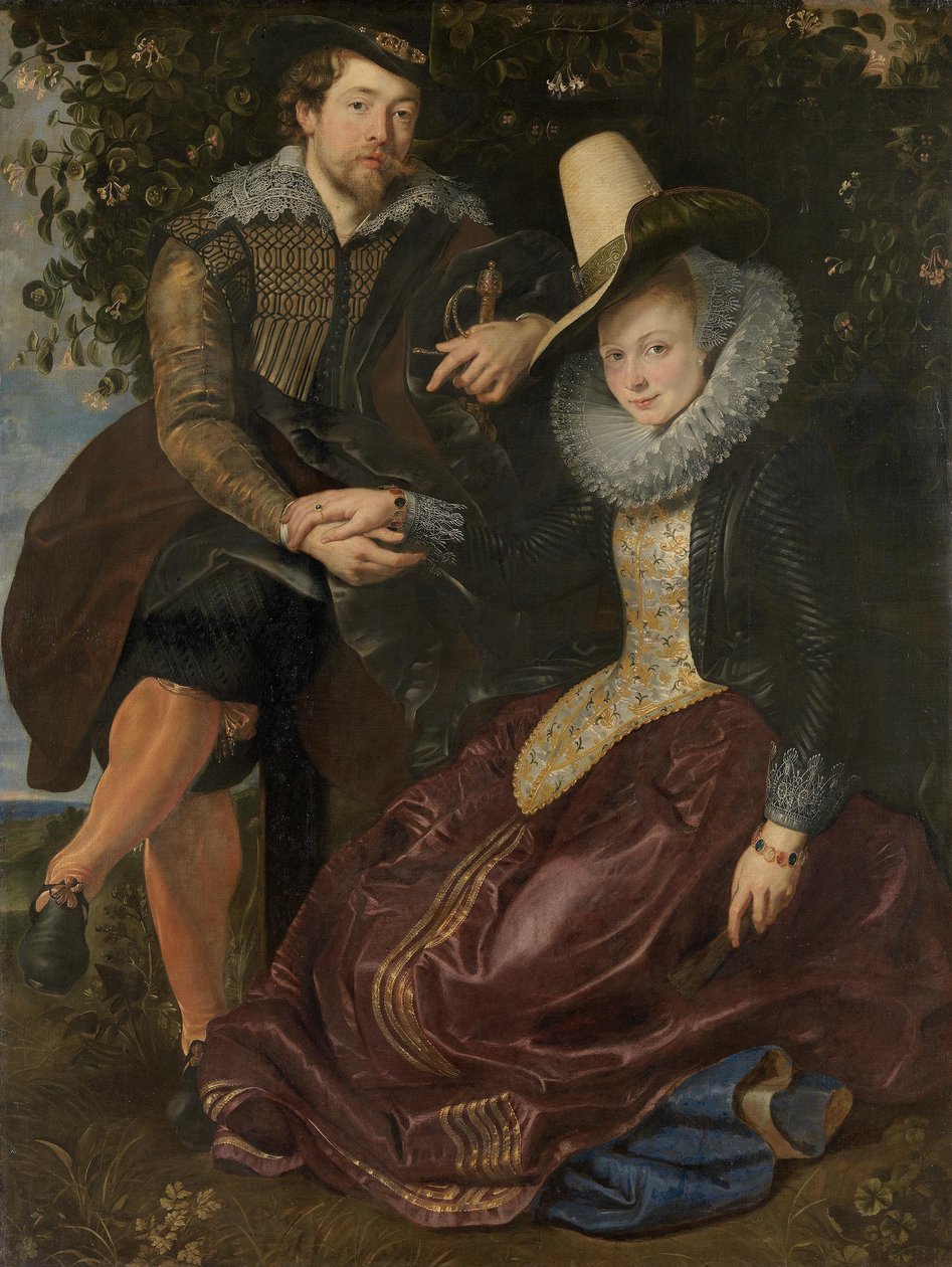 Rubens ja Isabella Brant kuusamaköynnösmajassa tekijältä Peter Paul Rubens