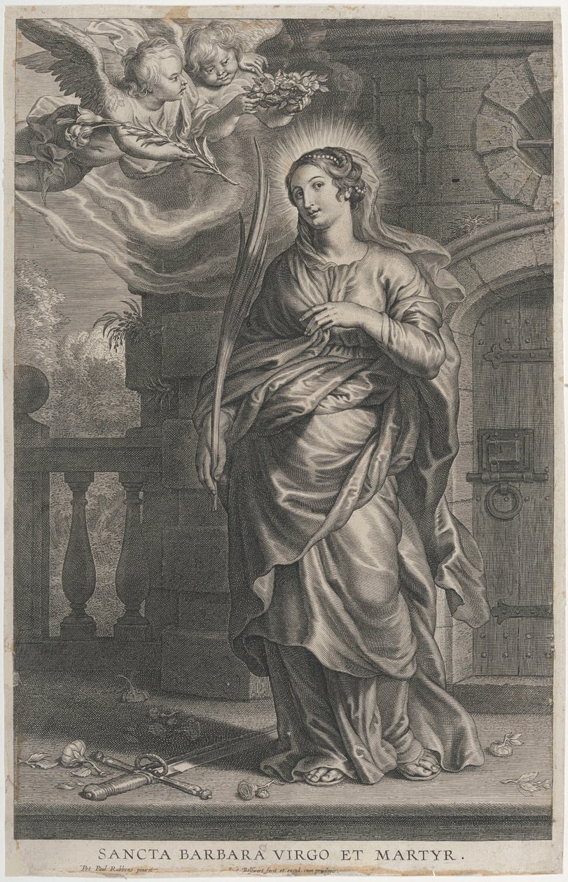 Pyhä Barbara tekijältä Peter Paul Rubens