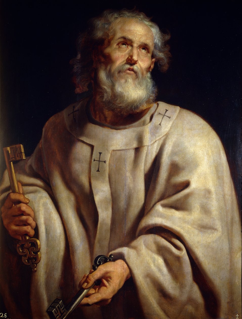 Pyhä Pietari, n. 1611 (öljy kankaalle) tekijältä Peter Paul Rubens