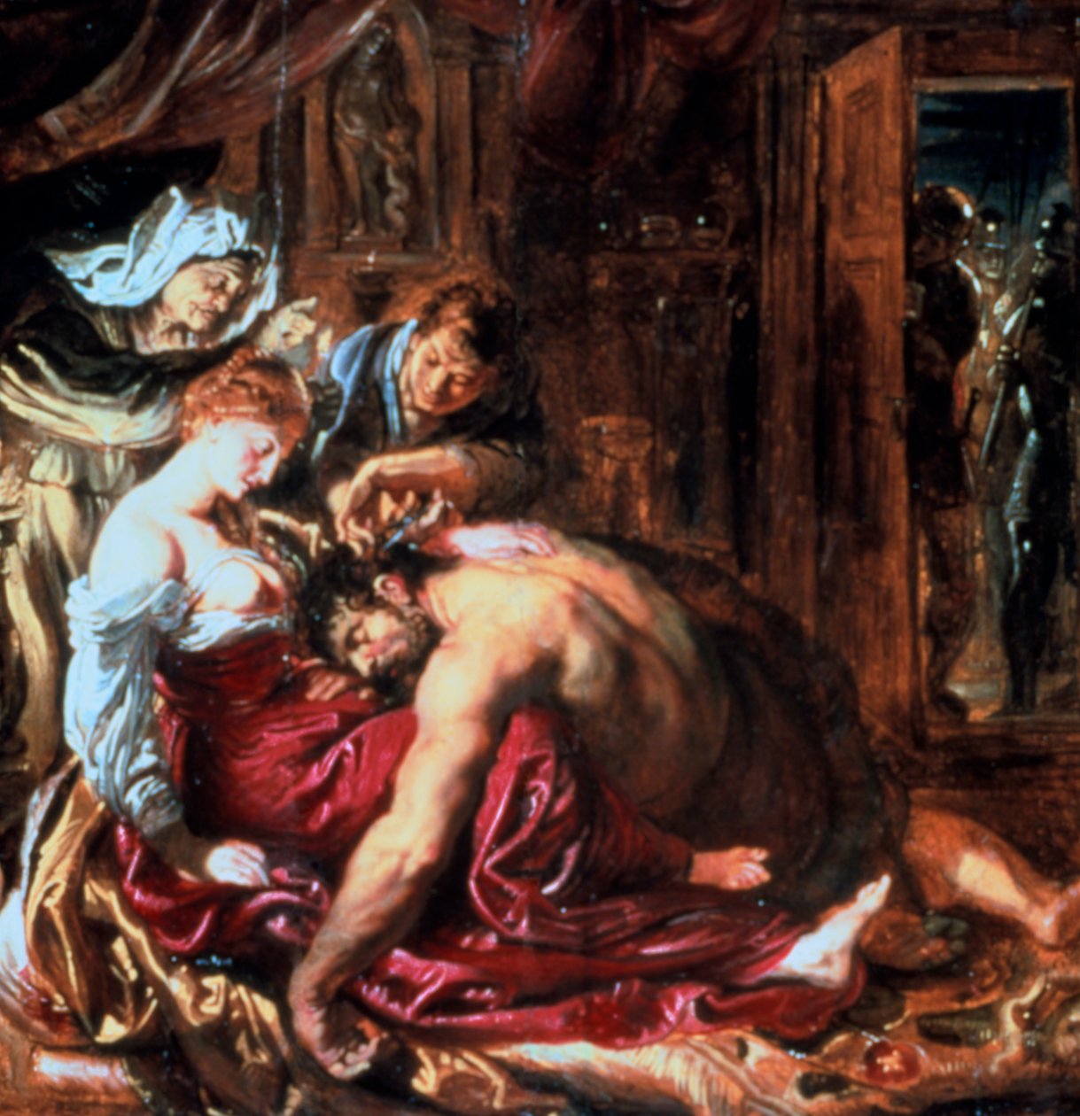 Simson ja Delilah, c1609-1610 tekijältä Peter Paul Rubens
