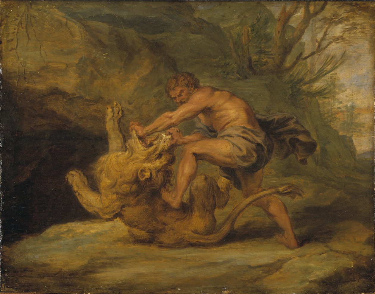 Simson ja leijona. Tutkielma tekijältä Peter Paul Rubens