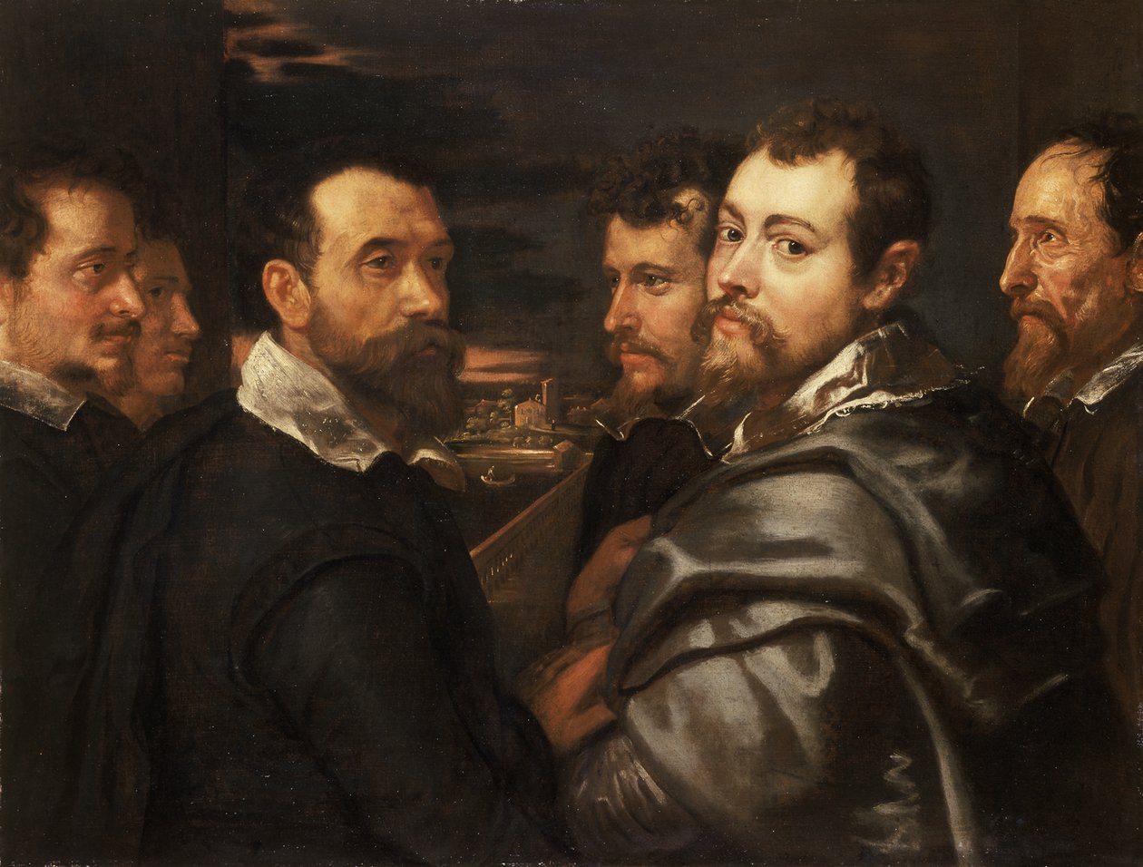 Omakuva ystäväpiirissä Mantovasta, n. 1604 tekijältä Peter Paul Rubens