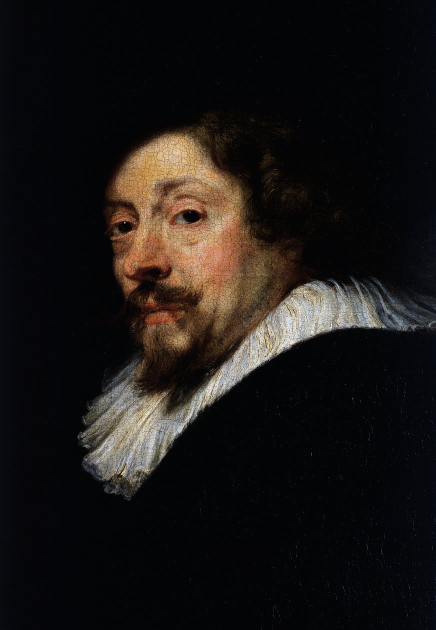Omakuva, yksityiskohta, n. 1638 (öljy kankaalle) tekijältä Peter Paul Rubens