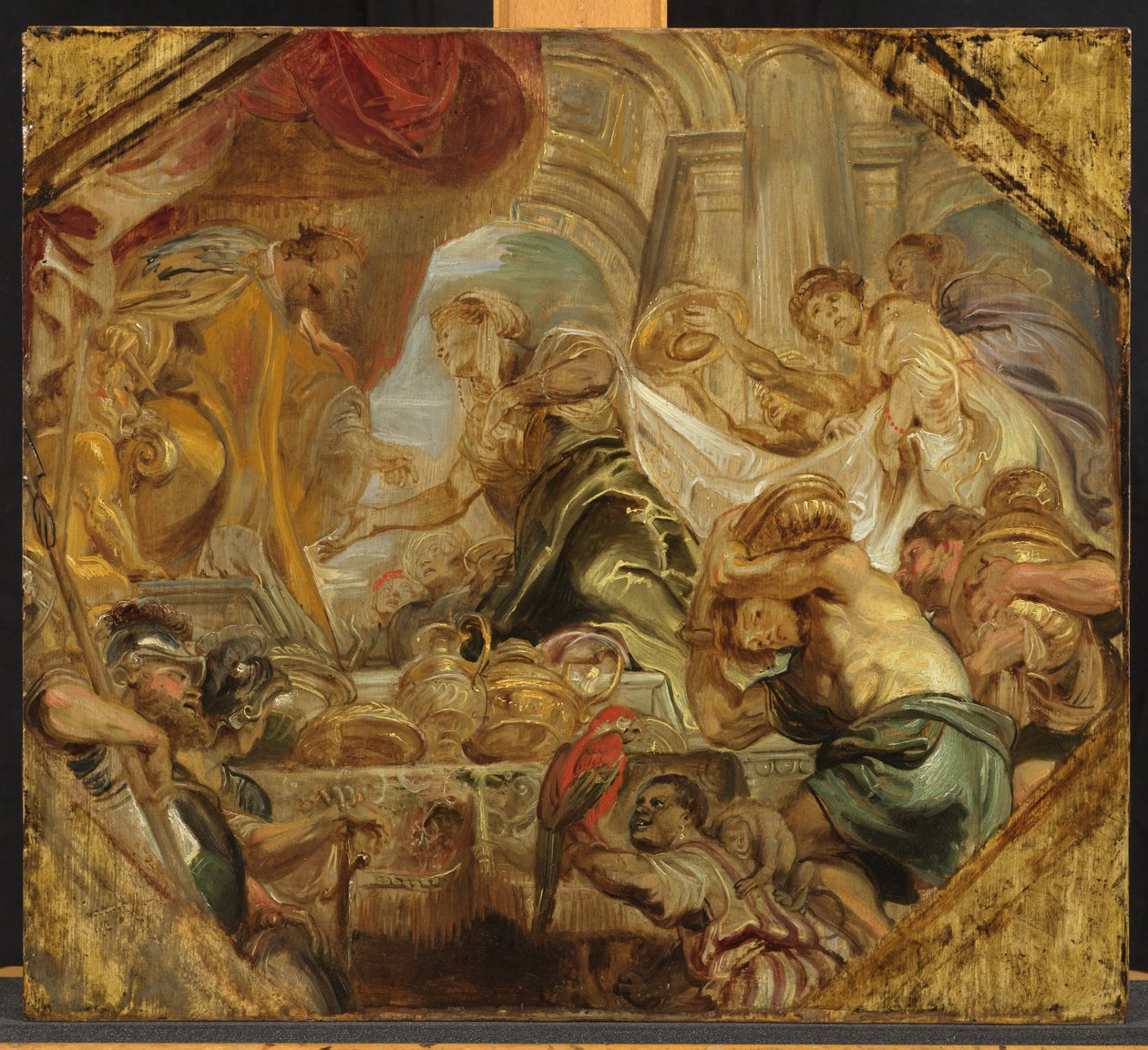 Salomo vastaanottaa Saban kuningattaren tekijältä Peter Paul Rubens