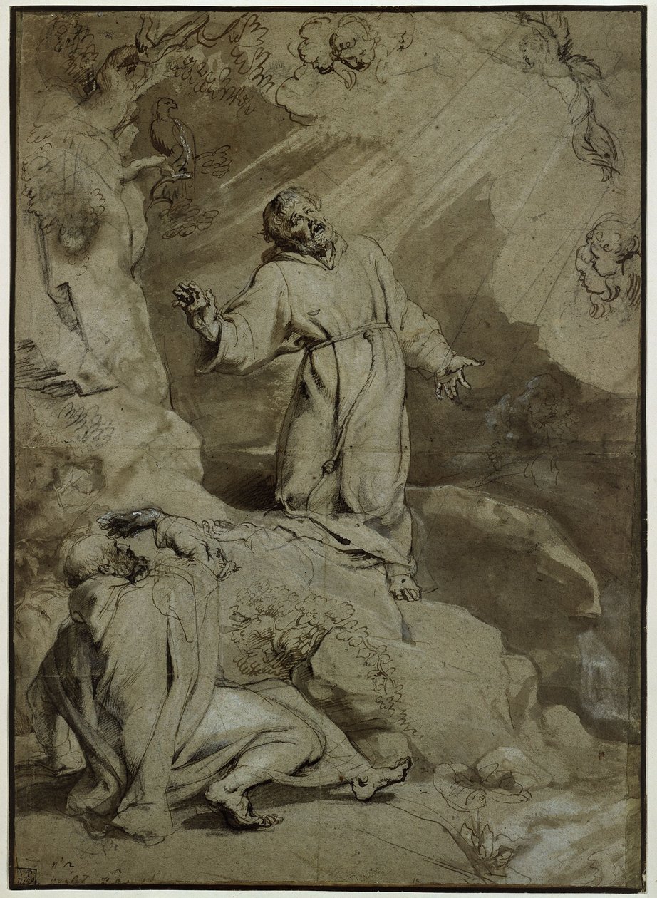 Pyhän Fransiskus Assisilaisen leimaaminen tekijältä Peter Paul Rubens