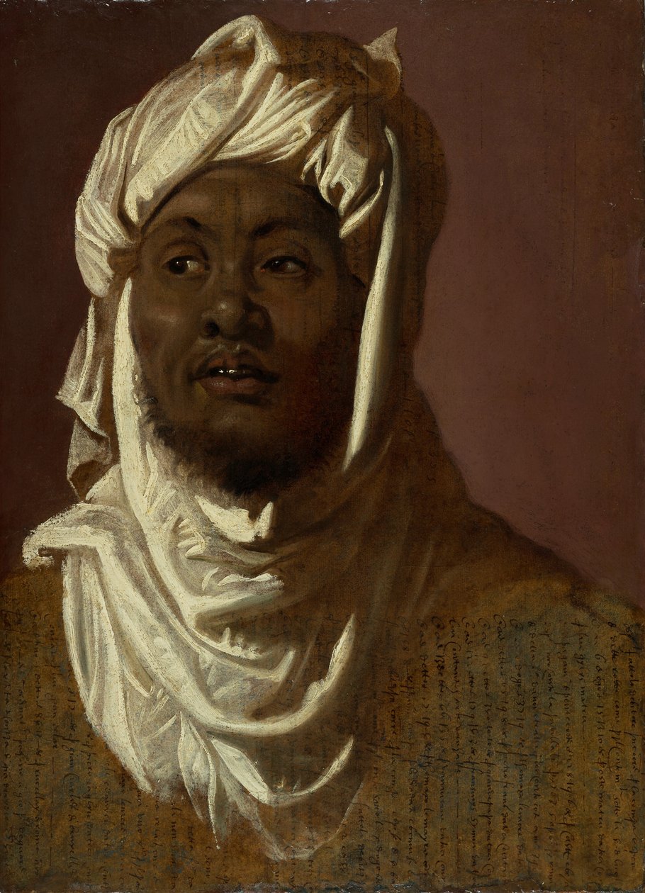 Study for Balthazar, n. 1609-1111 (öljy paperille asetettu paneeliin) tekijältä Peter Paul Rubens