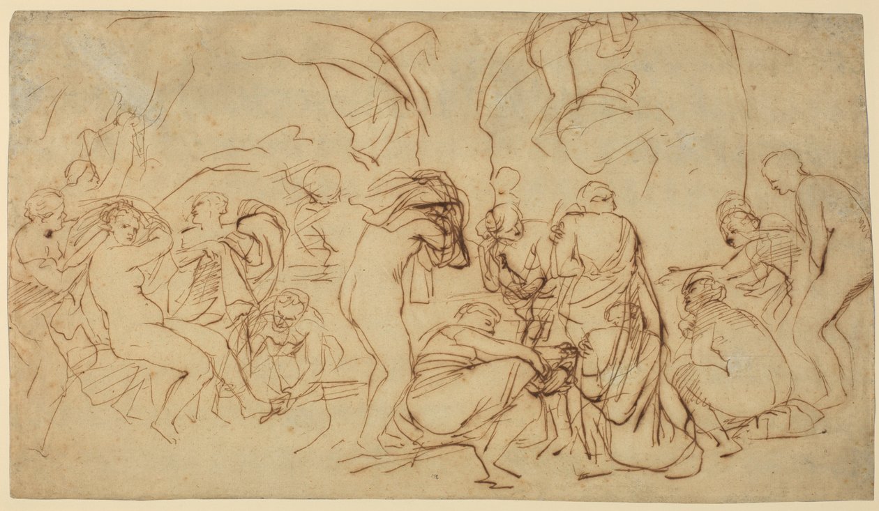 Opinnäytetyö "Dianan kylpylä" (etupuoli) tekijältä Peter Paul Rubens