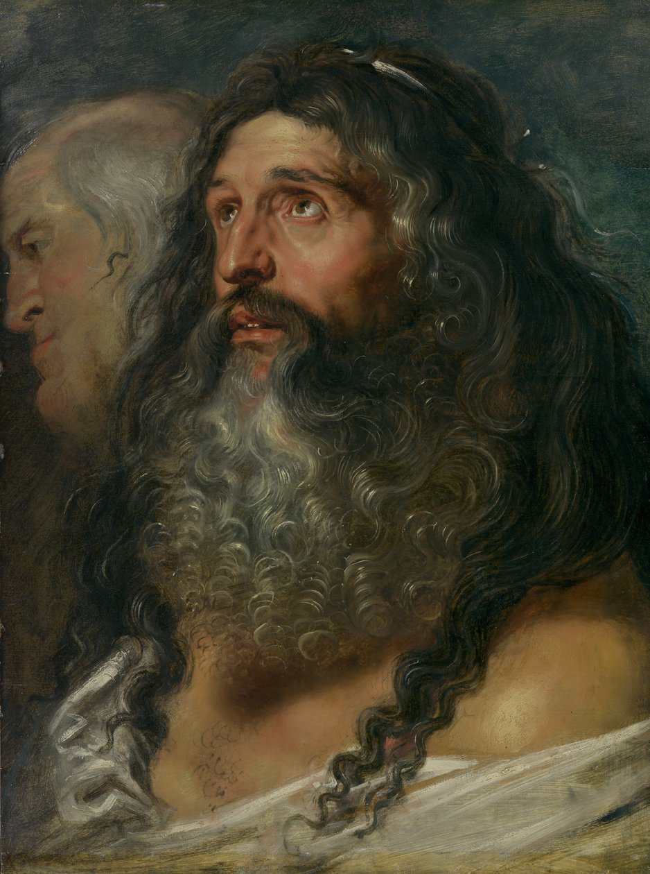 Kahden pään tutkimus, n. 1609. tekijältä Peter Paul Rubens