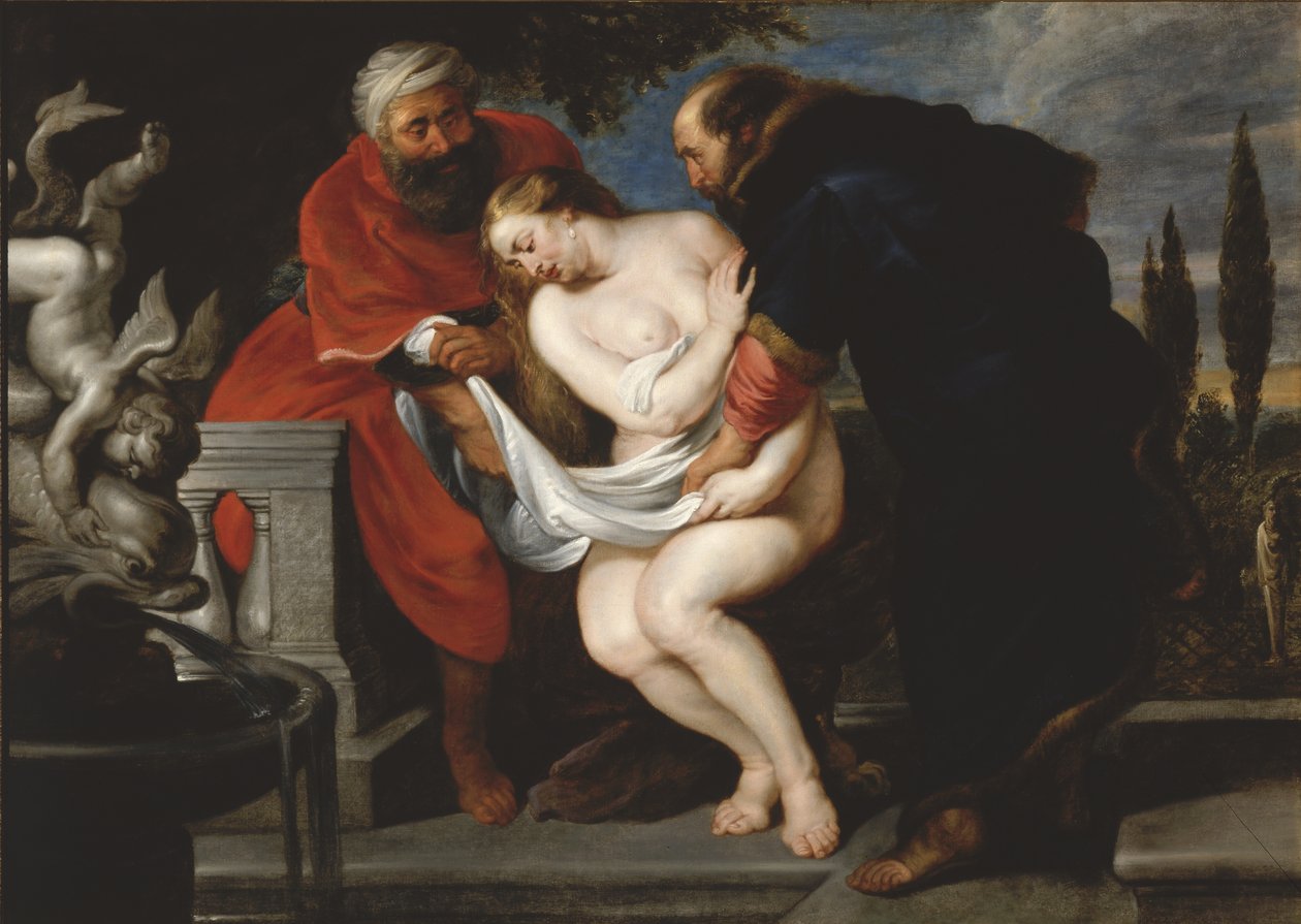 Susanna ja vanhimmat tekijältä Peter Paul Rubens