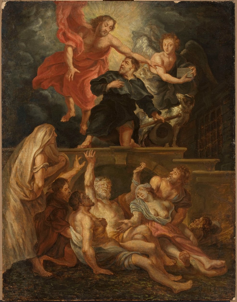Pyhä Rochus, sairauden koettelemien suojeluspyhimys tekijältä Peter Paul Rubens