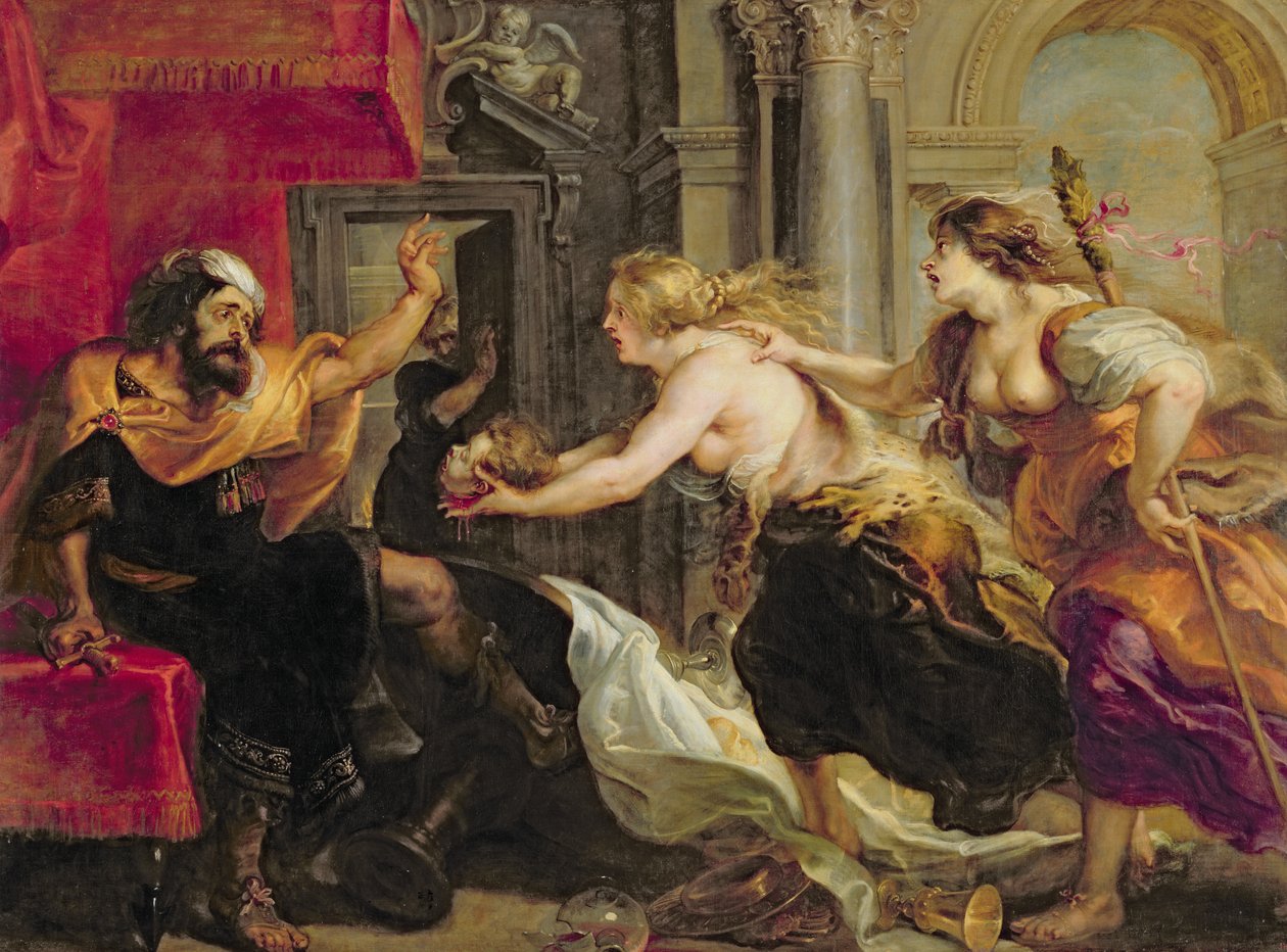 Tereus kohtasi poikansa Ityluksen pään vuonna 1637 tekijältä Peter Paul Rubens