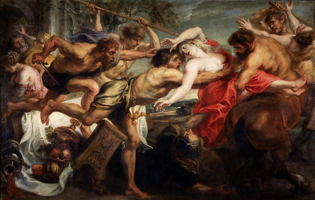 Hippodamian sieppaus eli Lapiths ja Kentaurs, 1636-1638 tekijältä Peter Paul Rubens