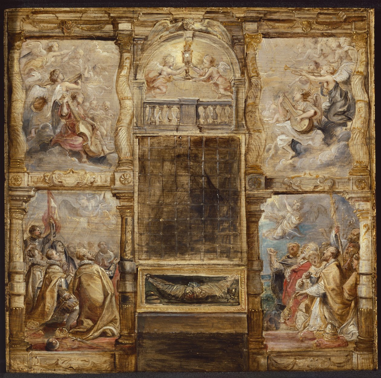 Eukaristian palvonta, n. 1626 tekijältä Peter Paul Rubens