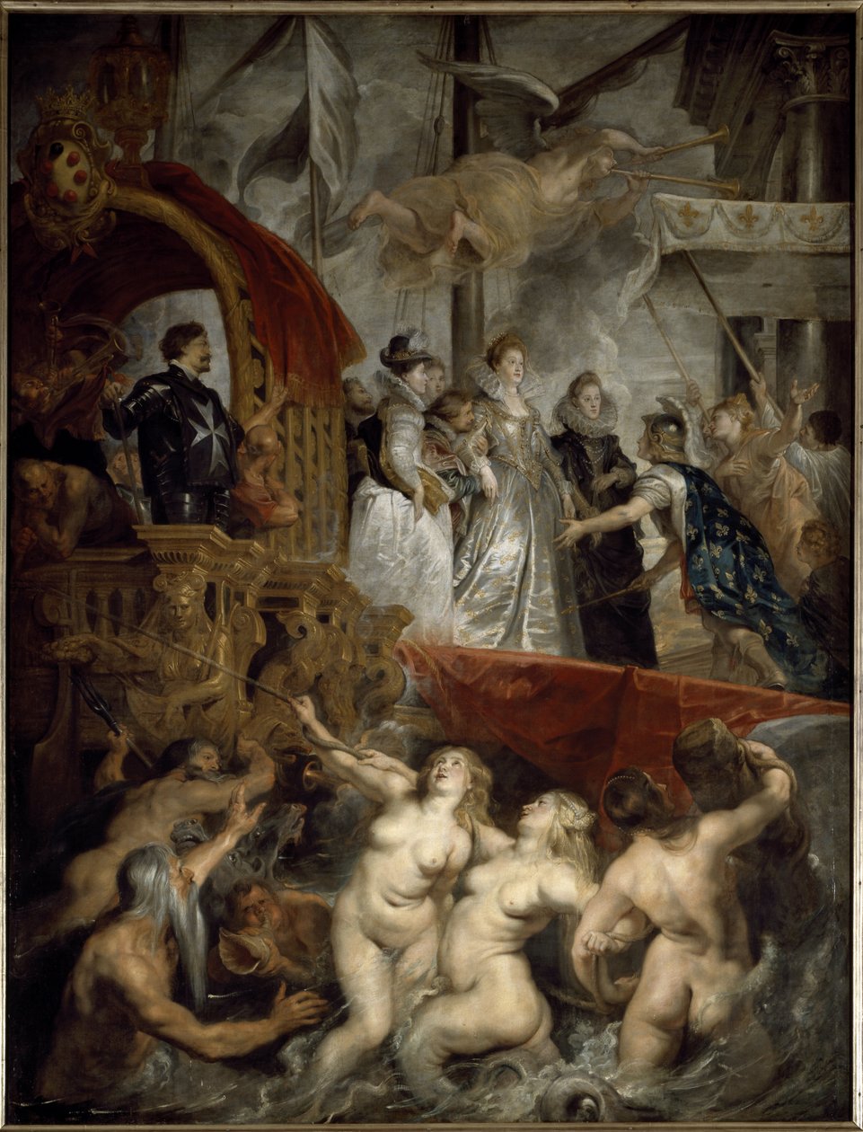 Mediciksen Marian haukku Marseillen satamassa 3. marraskuuta tekijältä Peter Paul Rubens