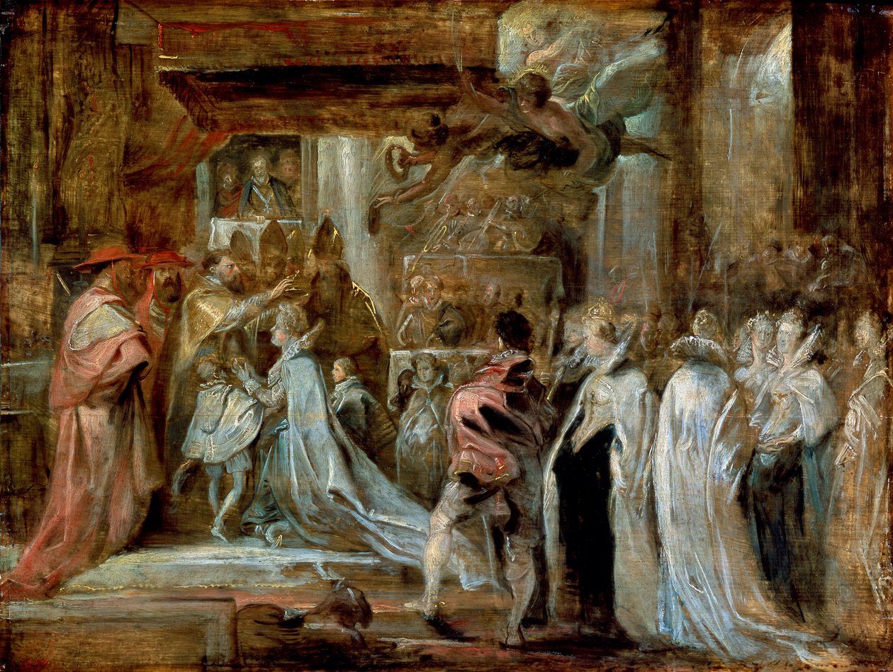 Marie de Medicin kruunajaiset, 1622. tekijältä Peter Paul Rubens