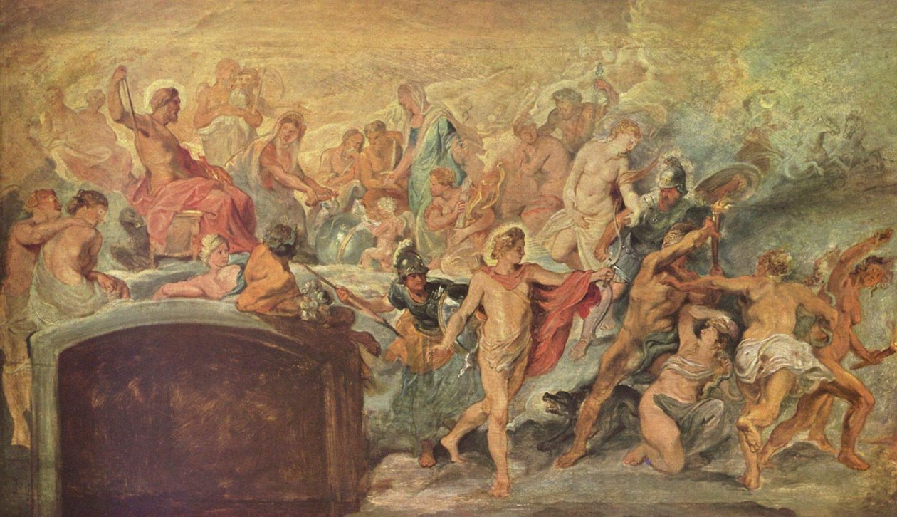 Jumalten neuvosto (luonnos Medici-sarjaa varten), nro 14 tekijältä Peter Paul Rubens