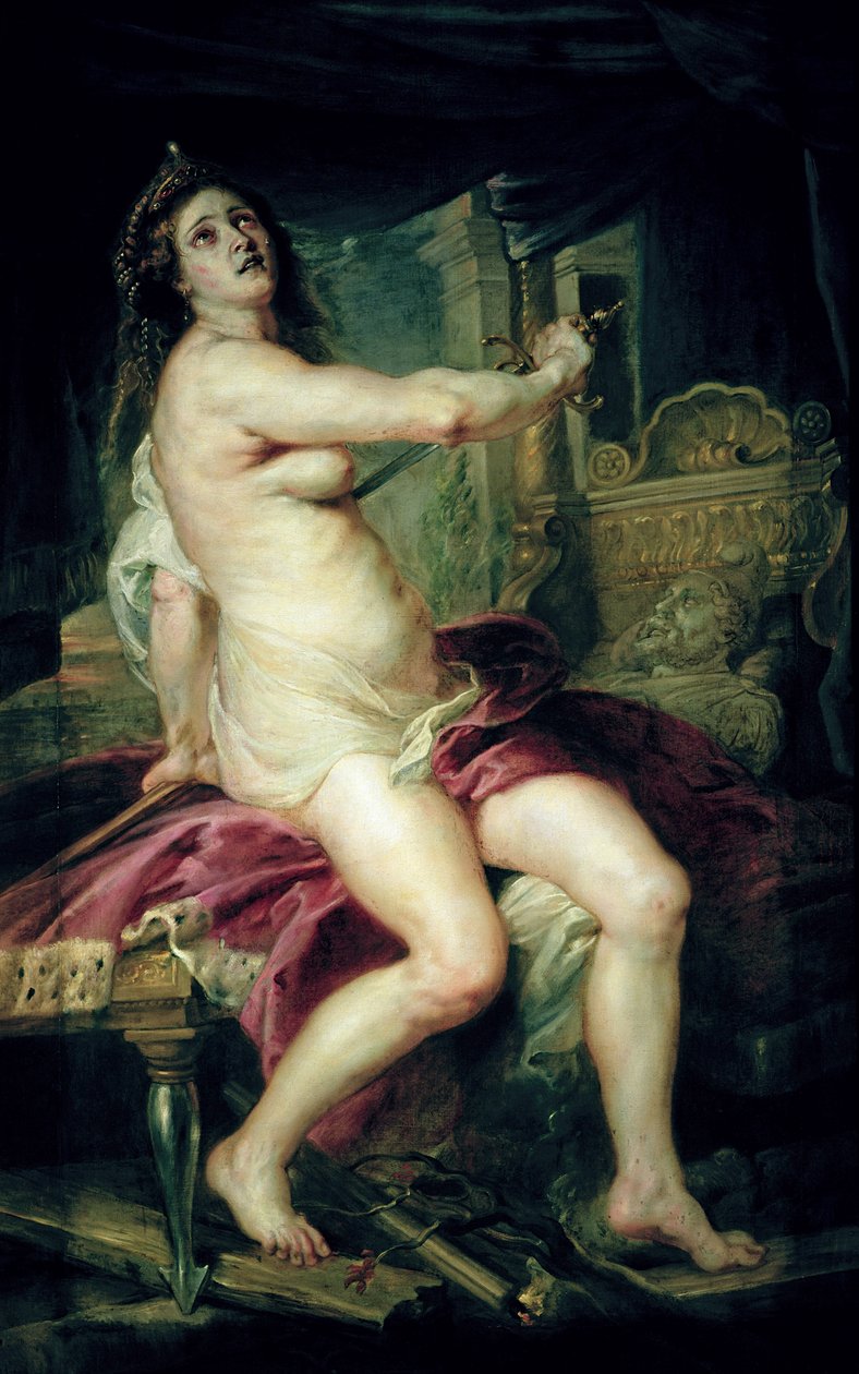 Didon kuolema (öljy kankaalle) tekijältä Peter Paul Rubens