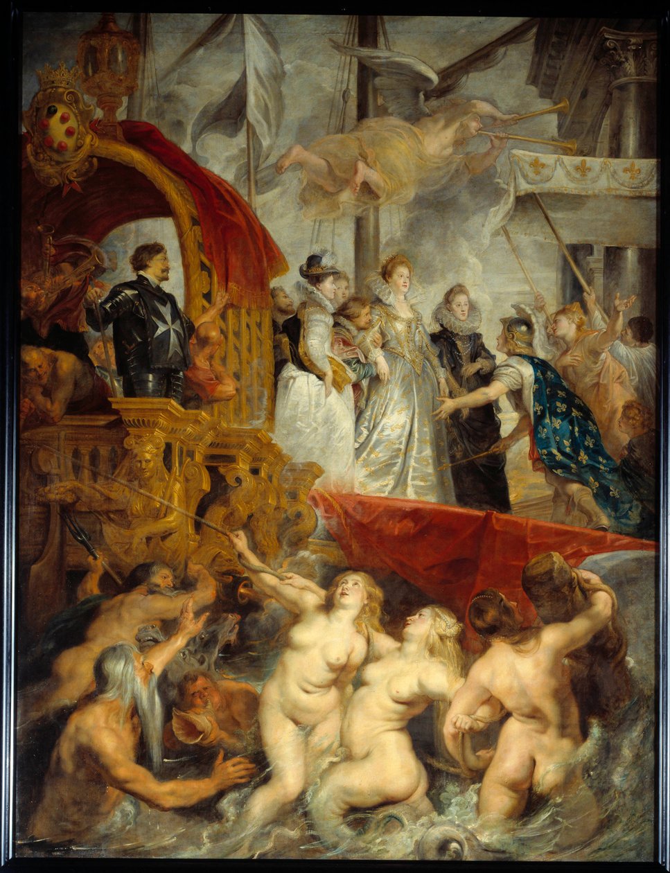 Marie de Mediciksen maihinnousu Marseillen satamassa marraskuussa tekijältä Peter Paul Rubens