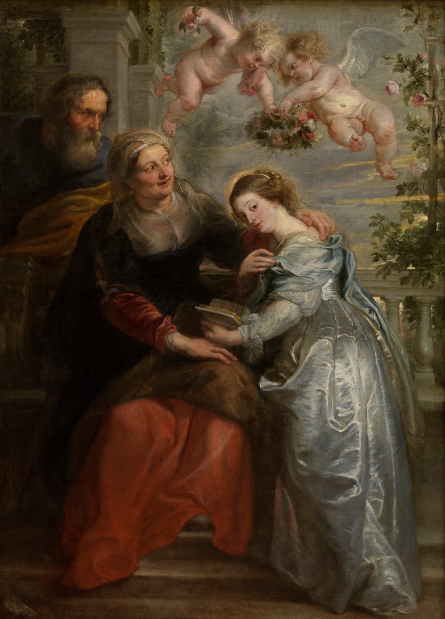 Marian koulutus, n. 1630-1635 (öljy kankaalle) tekijältä Peter Paul Rubens