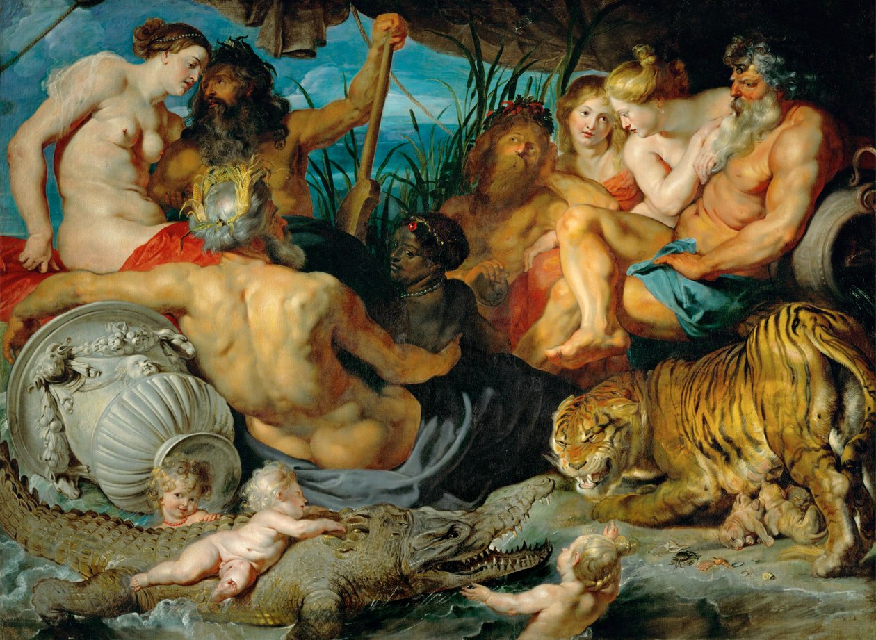 Neljä maanosaa, noin 1615 (öljy kankaalle). tekijältä Peter Paul Rubens