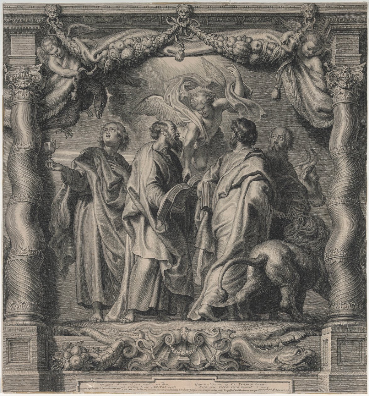 Neljä evankelistaa tekijältä Peter Paul Rubens