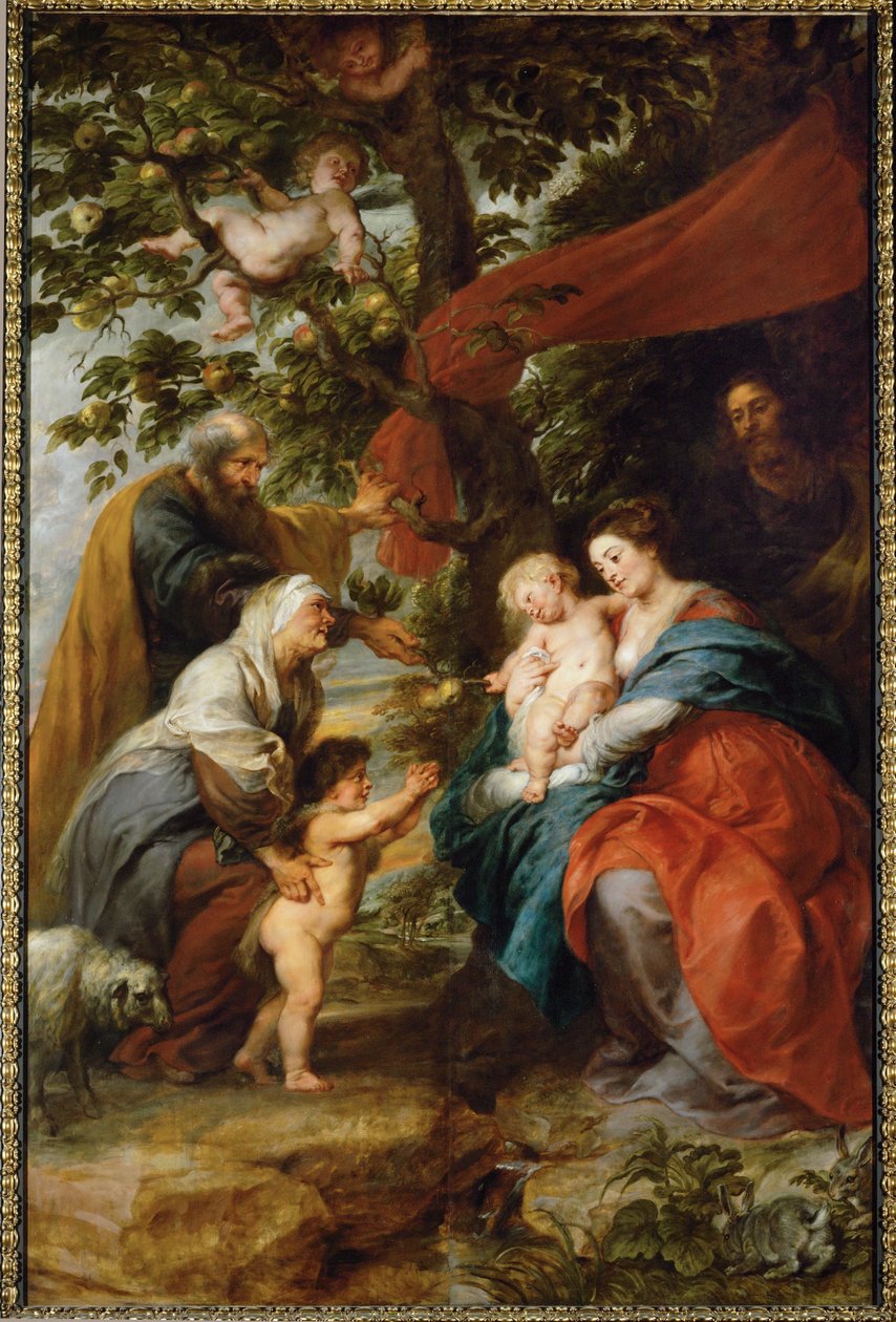 Pyhä perhe lepää omenapuun alla tekijältä Peter Paul Rubens