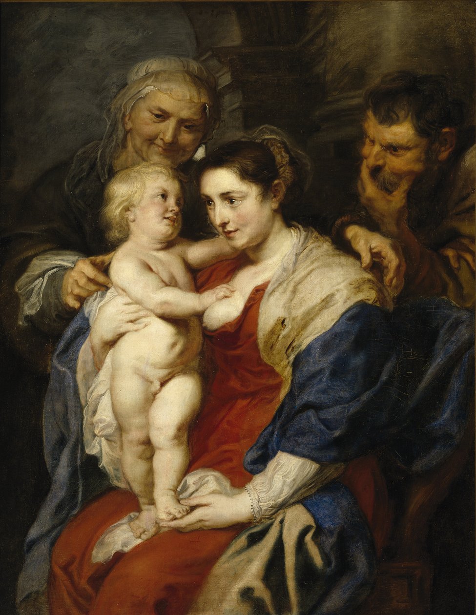 Pyhä perhe Pyhän Annan kanssa, 1626-1630 tekijältä Peter Paul Rubens
