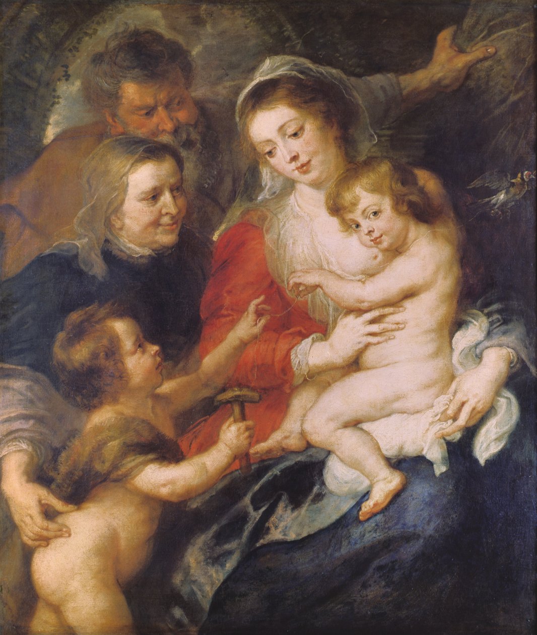 Pyhä perhe, Pyhä Elisabet ja Johannes Kastajan lapsi, noin 1634. tekijältä Peter Paul Rubens