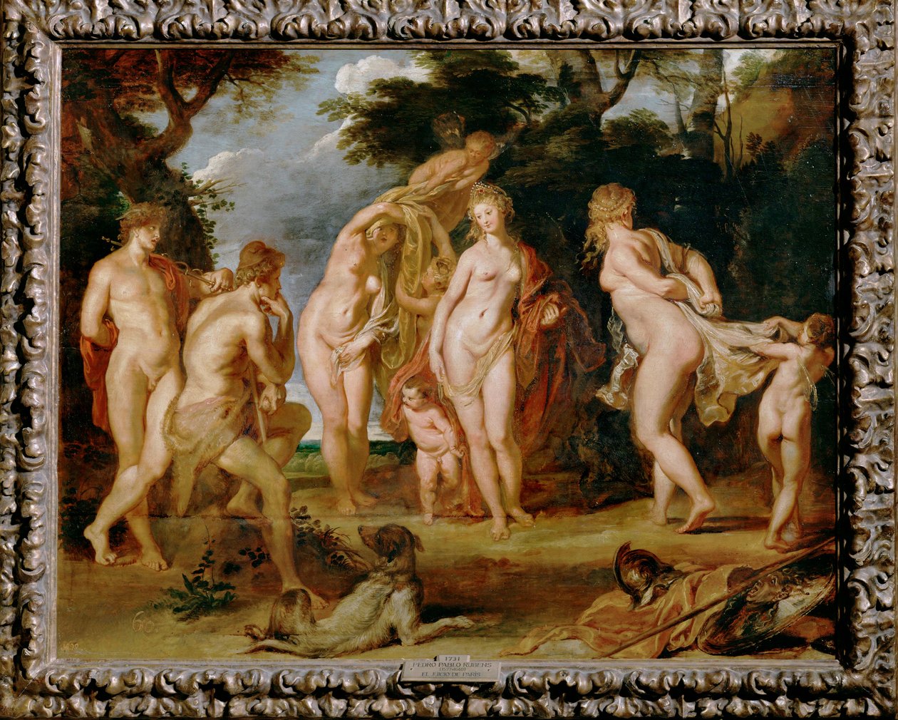 Pariisin tuomio (maalaus puulle) tekijältä Peter Paul Rubens