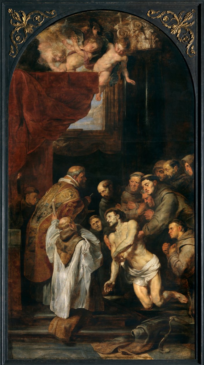 Franciscus Assisilaisen viimeinen ehtoollinen tekijältä Peter Paul Rubens