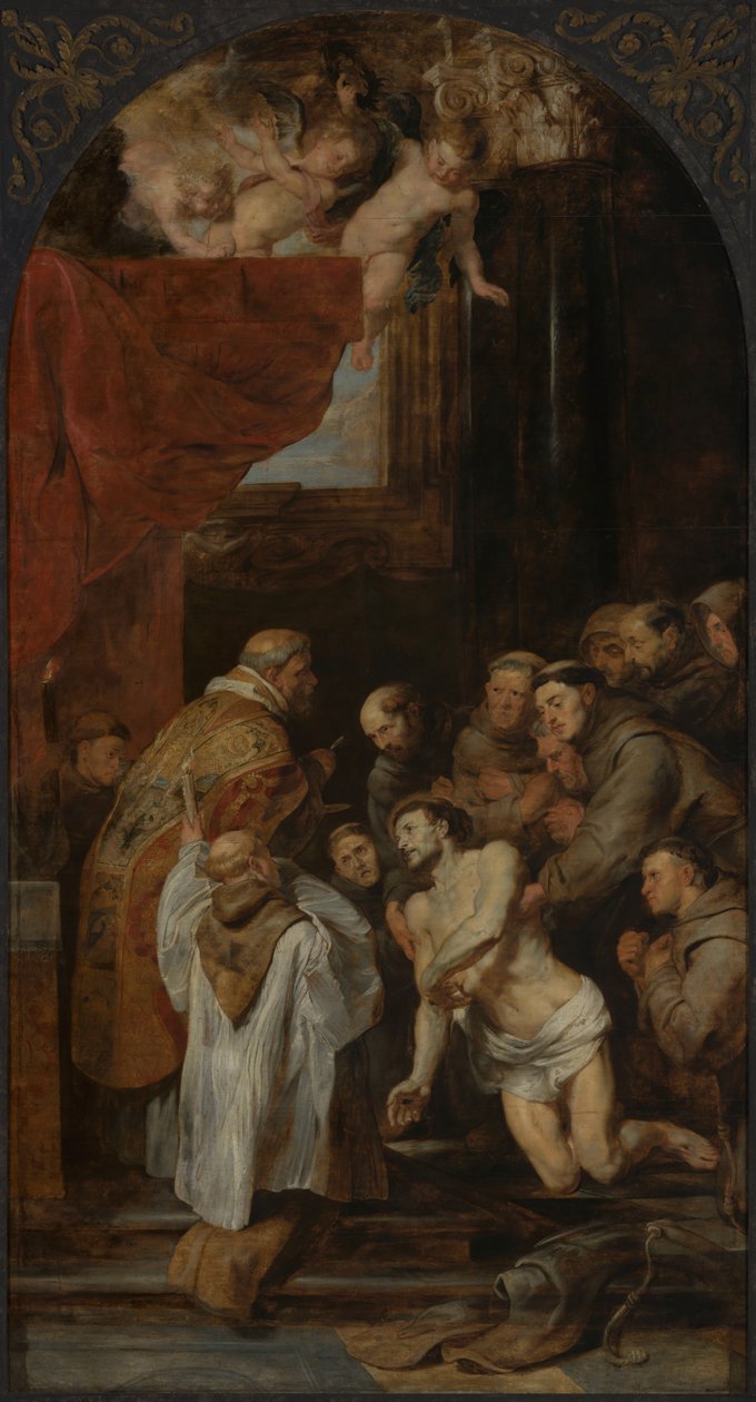Pyhän Franciscus Assisilaisen viimeinen ehtoollinen tekijältä Peter Paul Rubens