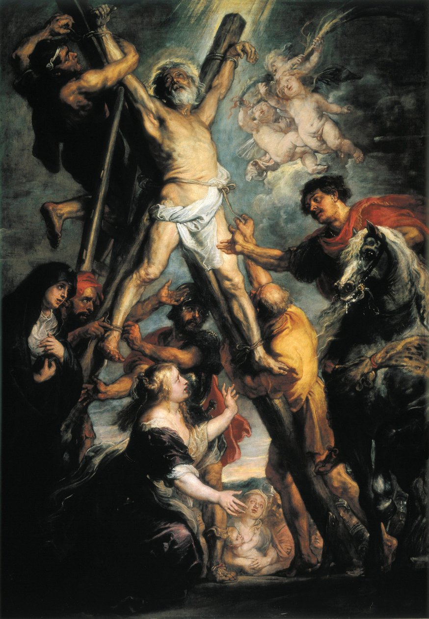 "Pyhän Andreaksen marttyyrikuolema" tekijältä Peter Paul Rubens