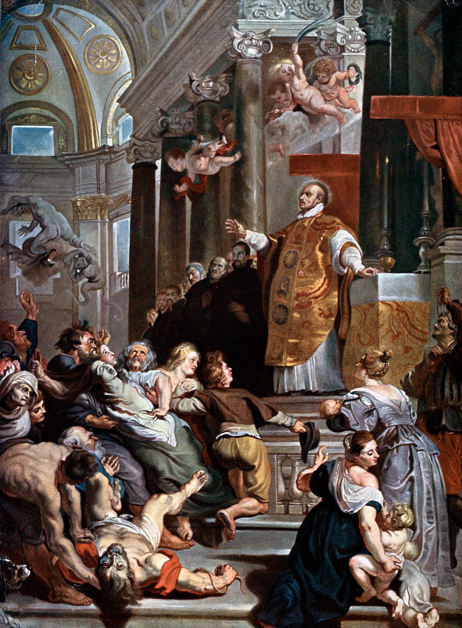Pyhän Ignatius Loyolan ihmeet, c1617-1618 tekijältä Peter Paul Rubens