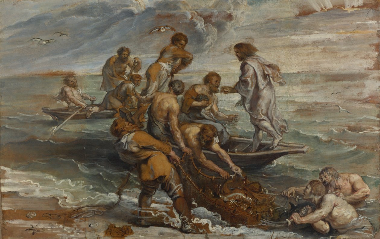 Kalojen ihmeellinen luonnos, 1618-1619 tekijältä Peter Paul Rubens