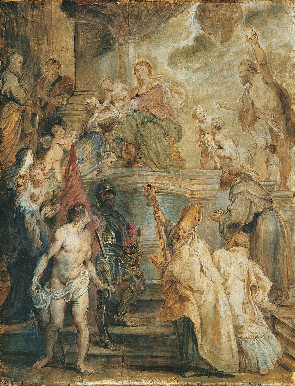Pyhän Katariinan mystinen häät tekijältä Peter Paul Rubens