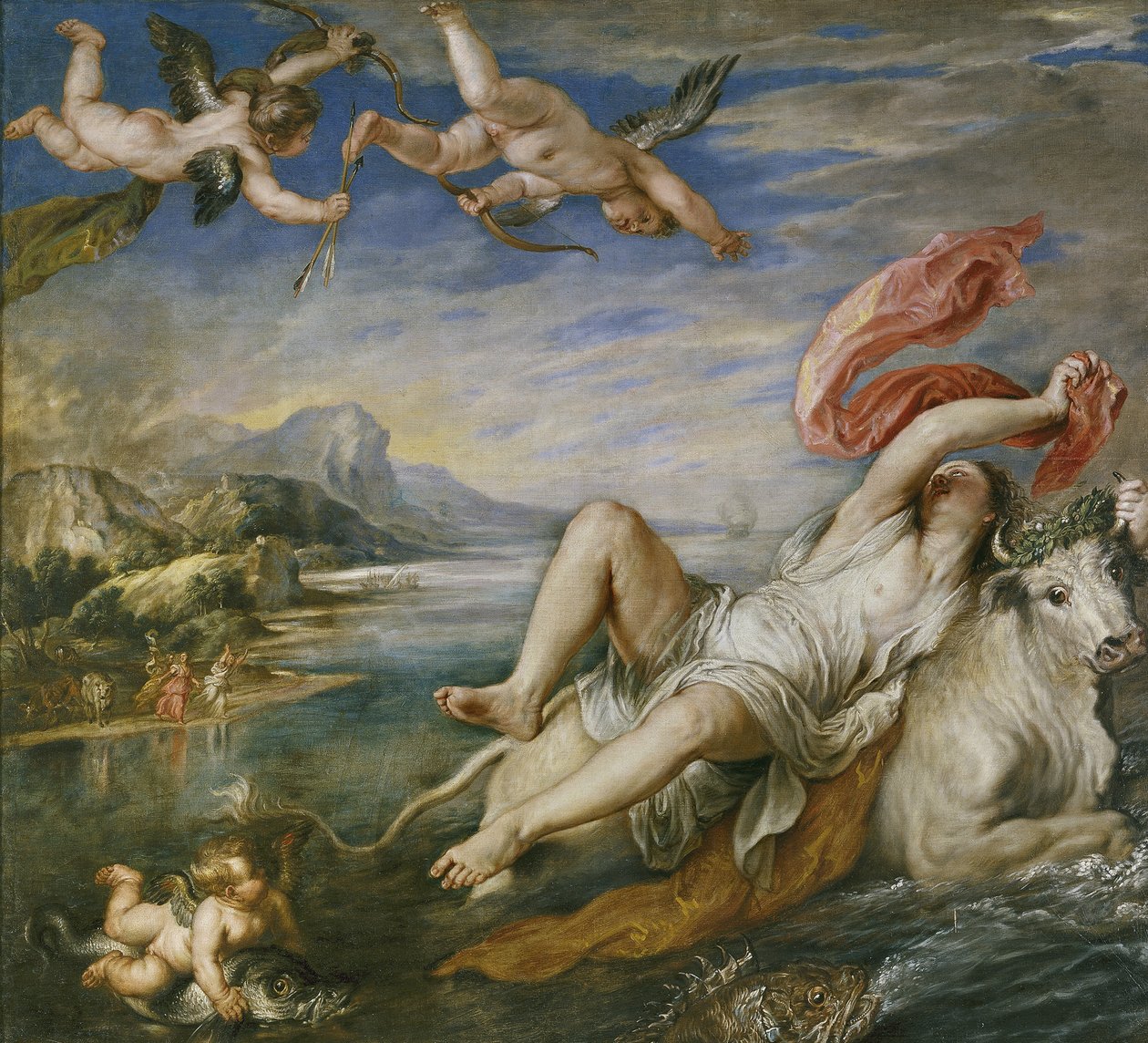 Europan raiskaus Tizianin jälkeen, 1629 tekijältä Peter Paul Rubens