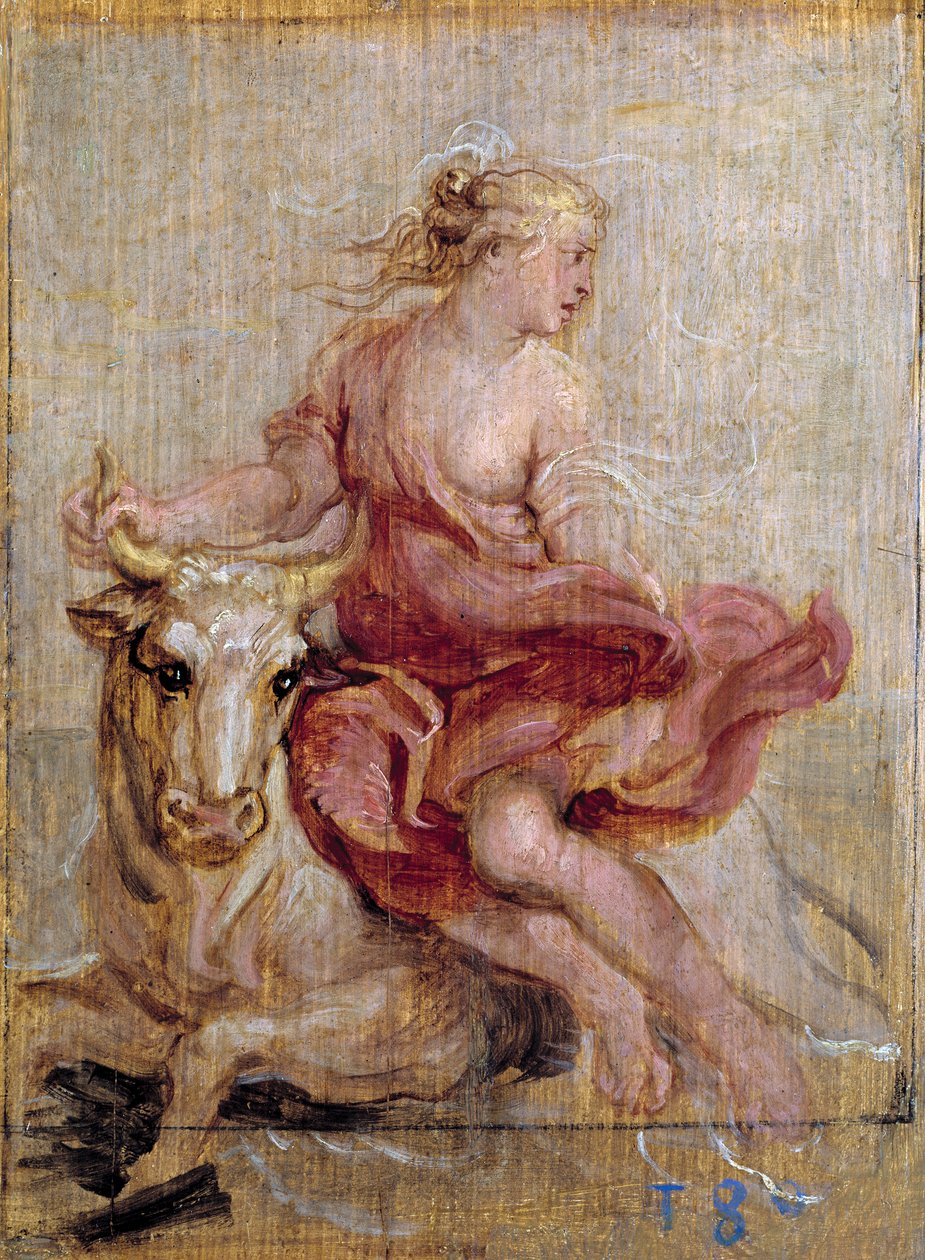 Euroopan raiskaus, 1636-7 tekijältä Peter Paul Rubens