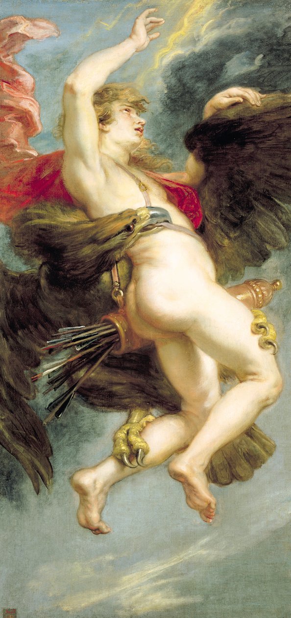 Ganymeden raiskaus, n. 1636-1638 (öljy kankaalle) tekijältä Peter Paul Rubens