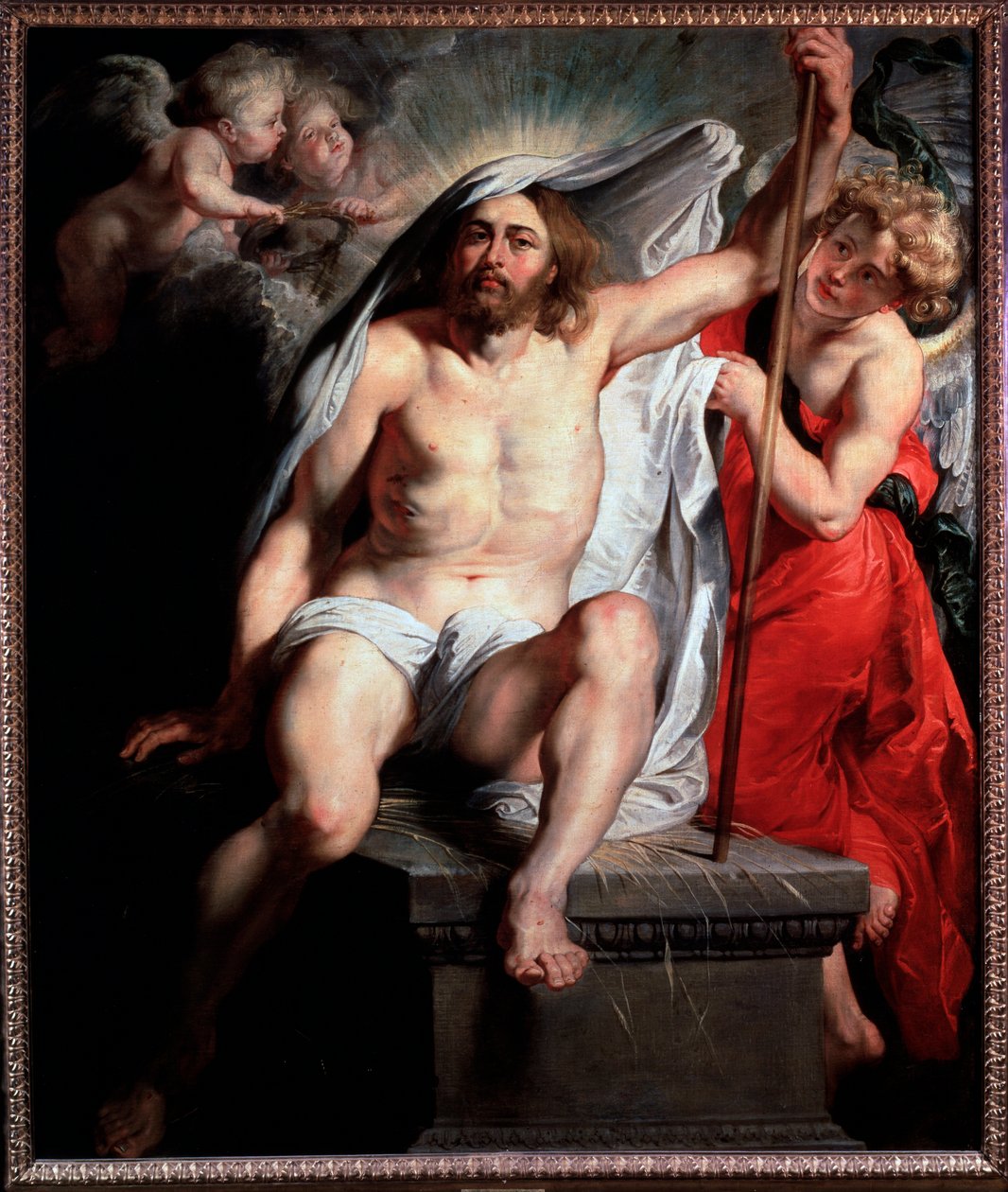 Kristuksen ylösnousemus - öljy kankaalle, noin 1616 tekijältä Peter Paul Rubens