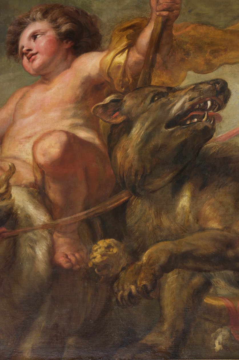 Rubens Ceiling, juhlatalo, Whitehall, n. 1629-1634 (öljy kankaalle) tekijältä Peter Paul Rubens