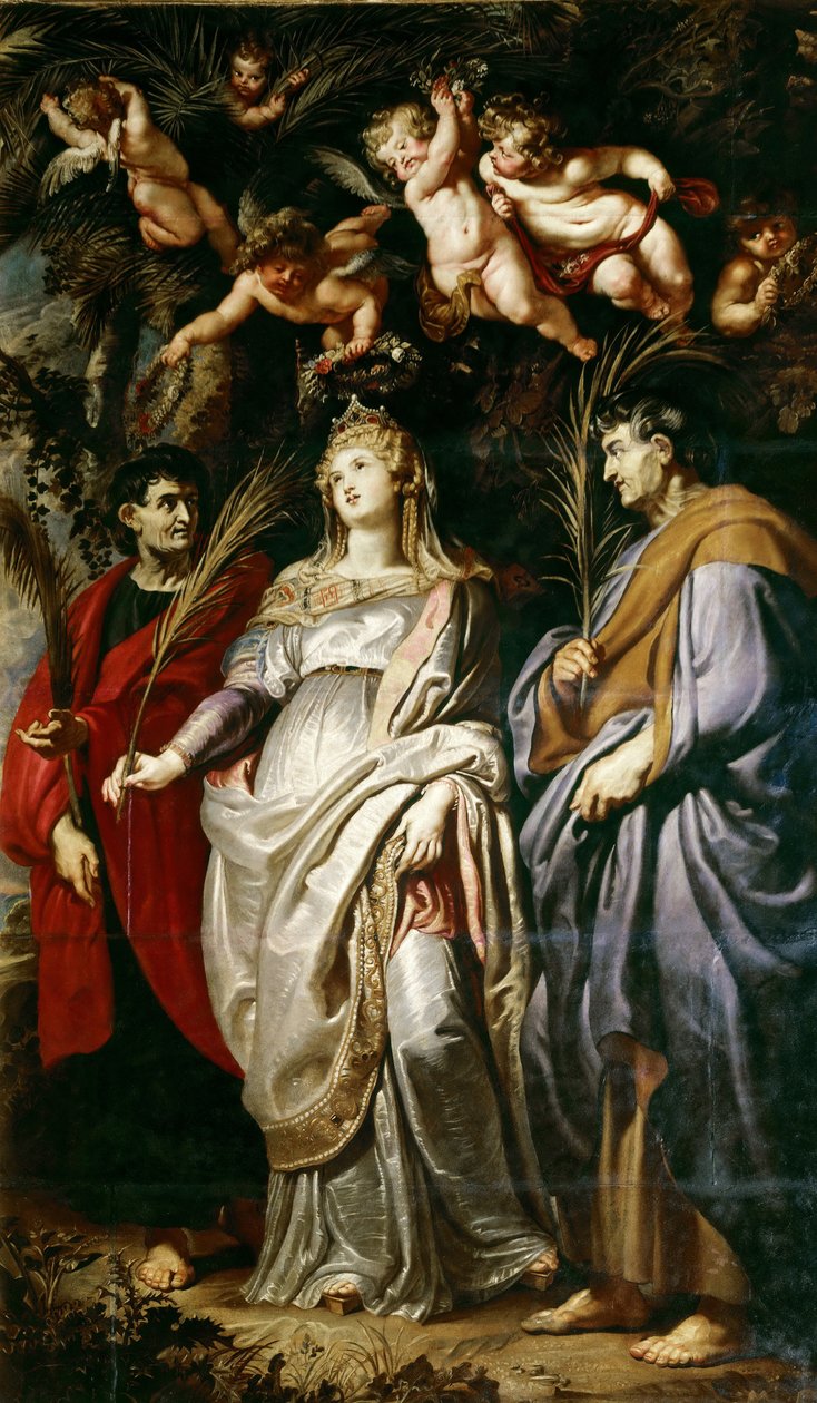 Pyhät Domitilla, Nereus ja Achilleus, 1608. tekijältä Peter Paul Rubens