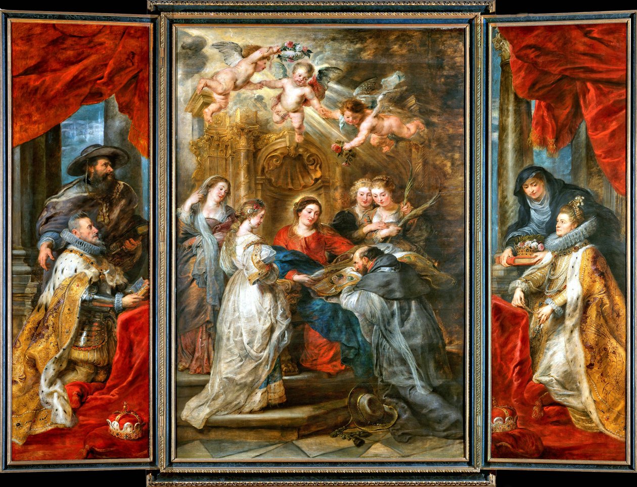Pyhän Ildefonson triptyykki tekijältä Peter Paul Rubens