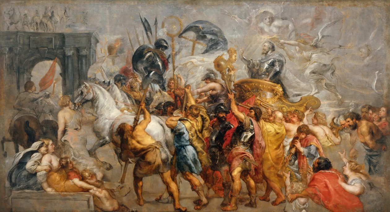 Henrik IV:n voittokulku Pariisiin vuosina 1627–1630. tekijältä Peter Paul Rubens