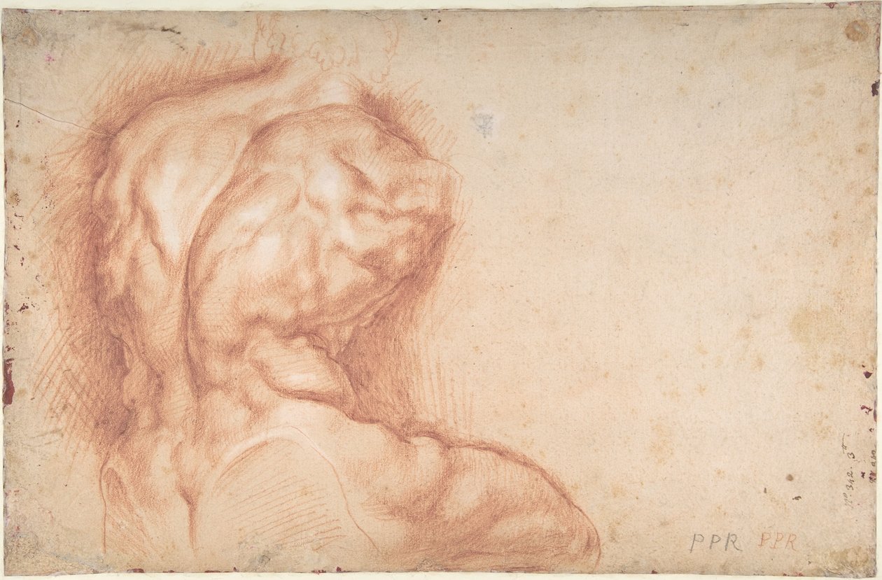 Pyhimysten palvoma Neitsyt (etupuoli); Belvederen torson tutkielma (kääntöpuoli) tekijältä Peter Paul Rubens