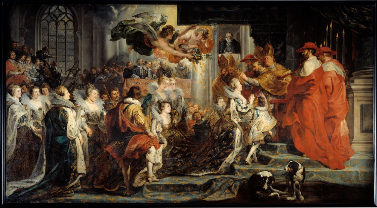 Mediciksen Marian kruunaus tekijältä Peter Paul Rubens