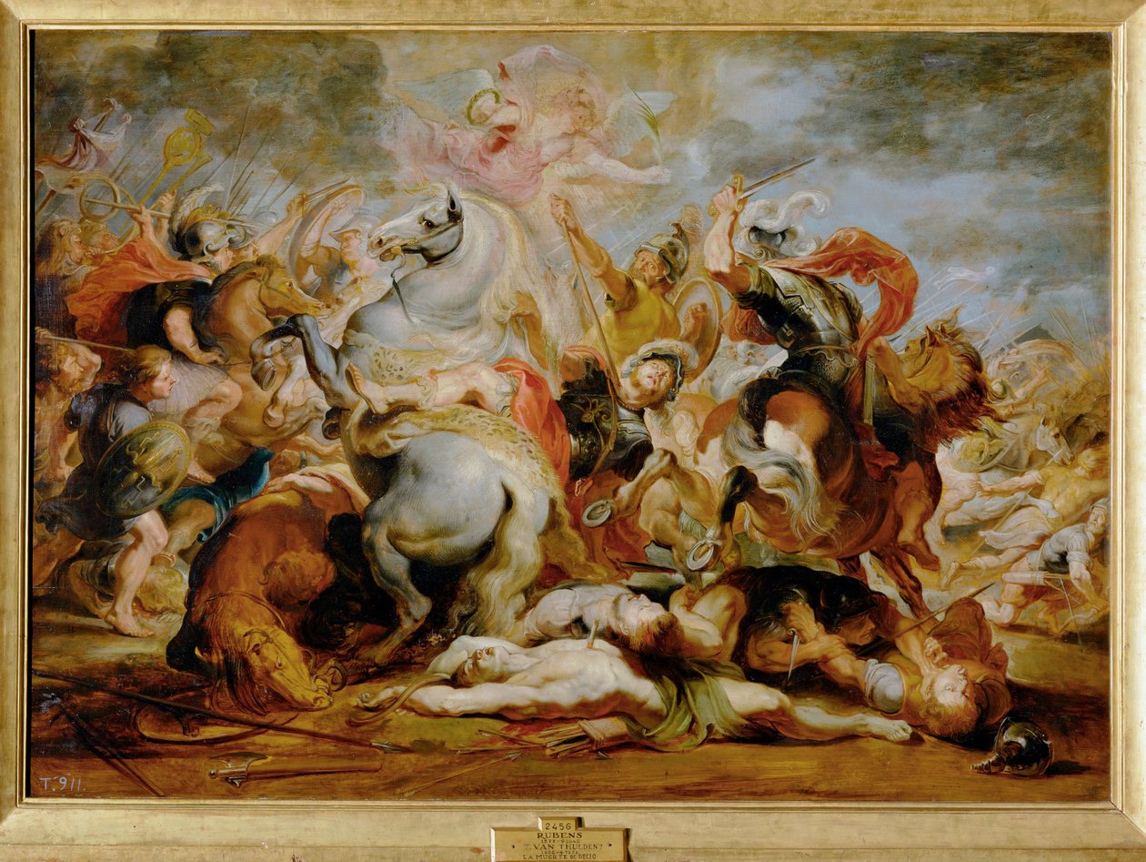 Konsuli Decio Musin kuolema (maalaus puulle) tekijältä Peter Paul Rubens