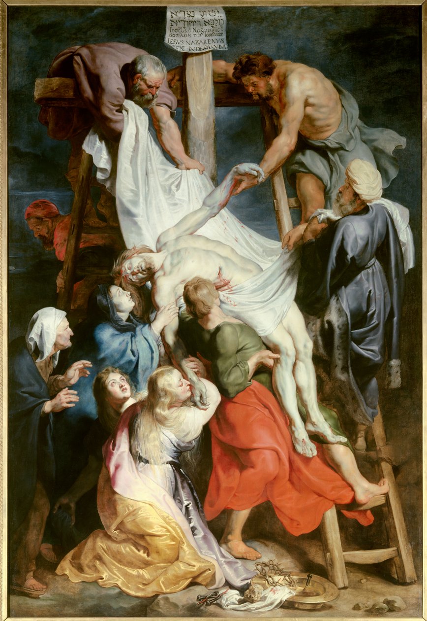 Ristin laskeutuminen. Pierre Paul (Pierre-Paul) Rubensin (tai Peter Paulin tai Petrus Pauluksen) maalaus (1577-1640) tekijältä Peter Paul Rubens
